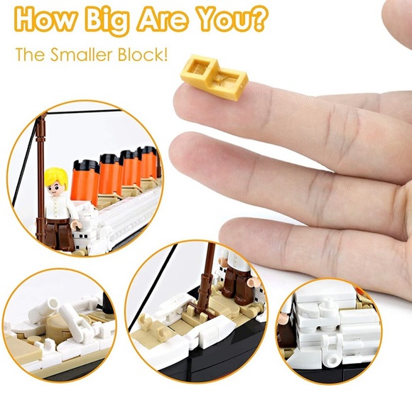 SuSenGo Building Blocks Kit For Titanic (481pcs) Bricks Toy Building for Kids - Picture 2 of 5